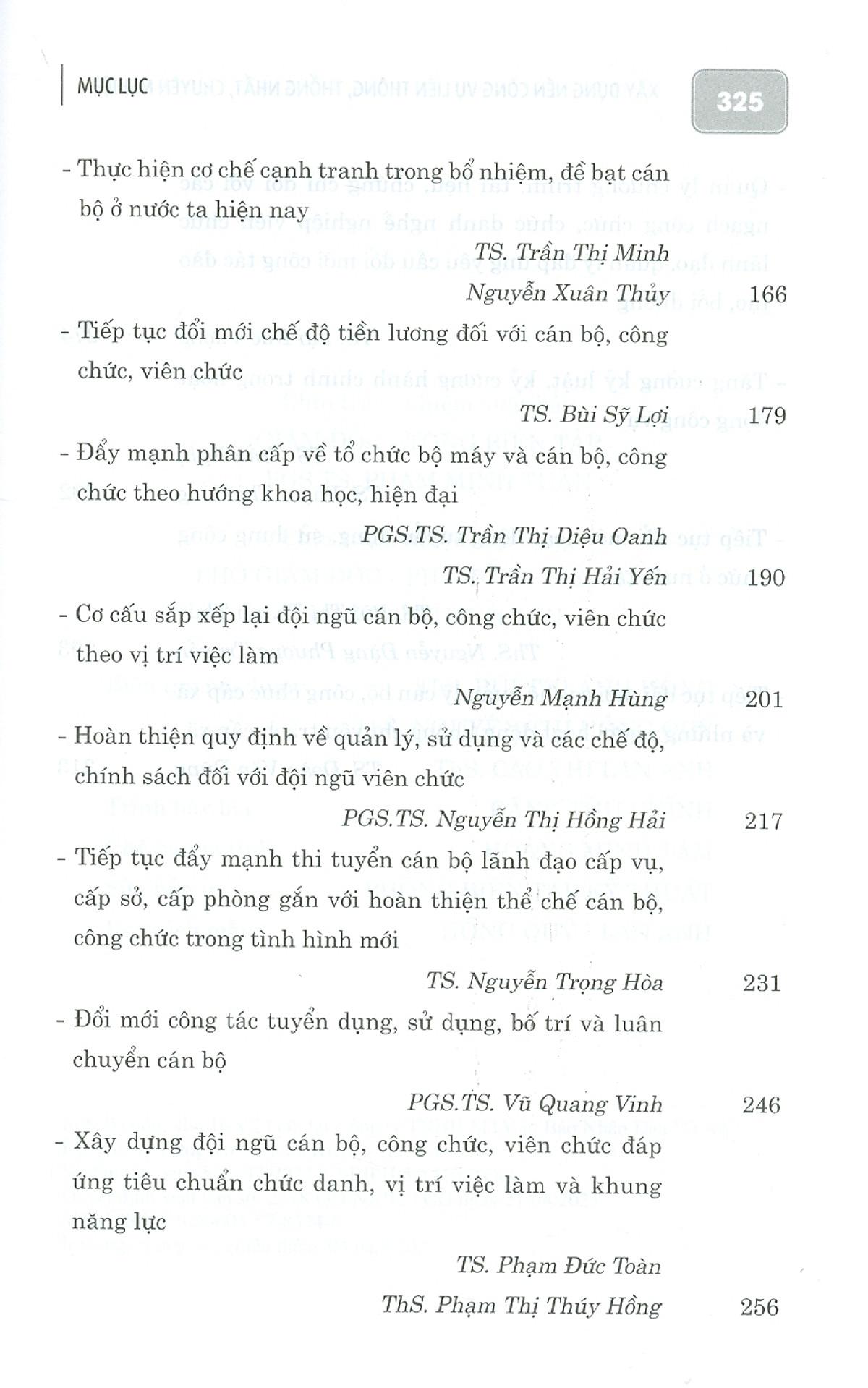 Xây Dựng Nền Công Vụ Liên Thông, Thống Nhất, Chuyên Nghiệp, Trách Nhiệm, Năng Động Và Thực Tài