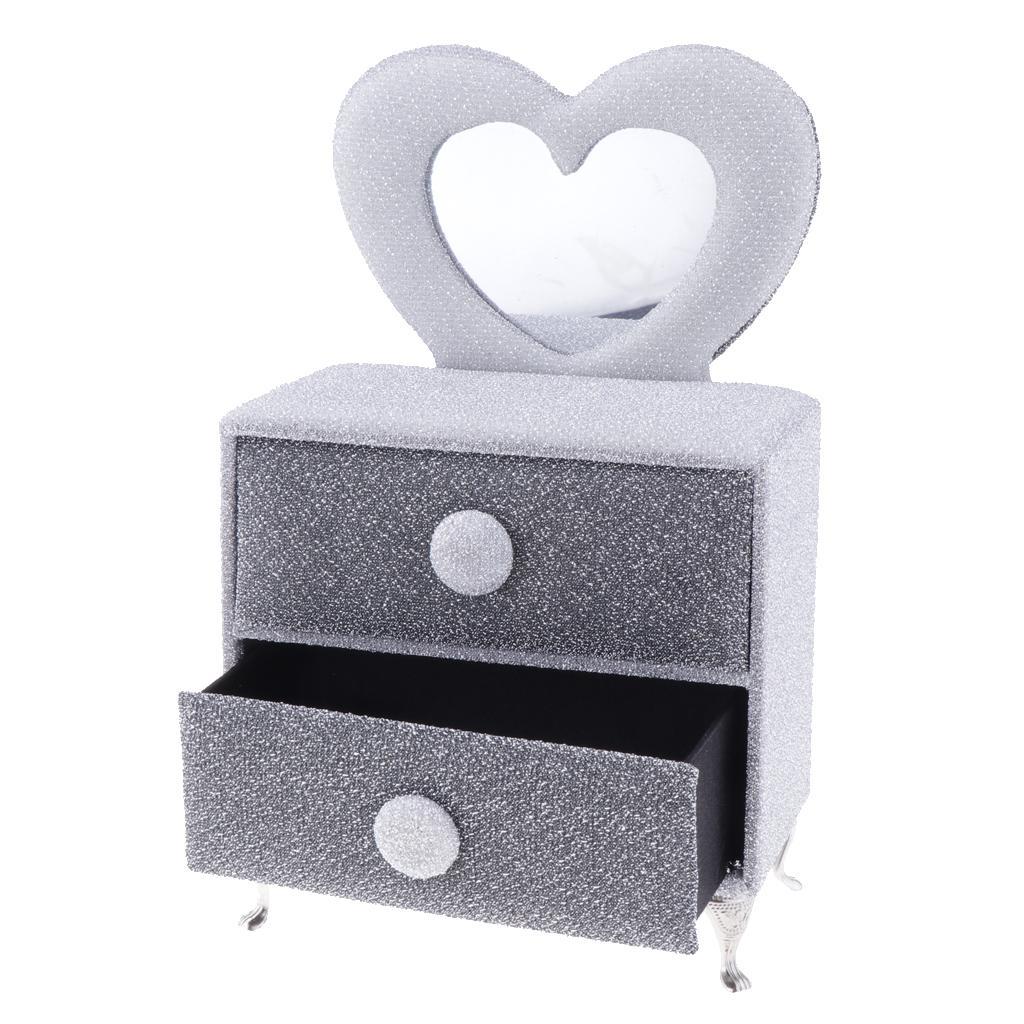 1/6 European Style Silver Dressing Table Dresser Dolls House Furniture for 12'' Hot Toys Phicen Action Figure