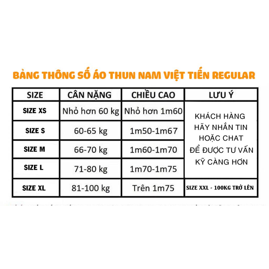 Viettien - Áo thun nam có cổ sọc ngang ngực Đen 6S3014 Regular