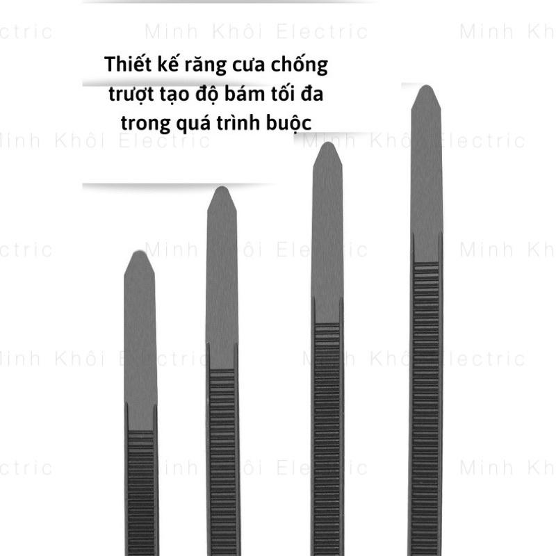 Dây Rút Nhựa Thít nhựa túi 100c đủ kích thước,lạt thít đen, dây rút