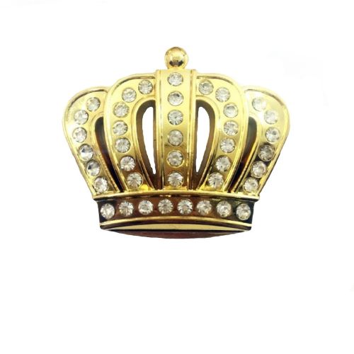 LOGO KIM LOẠI HÌNH VƯƠNG MIỆN 3D TRANG TRÍ DÁN XE Ô TÔ