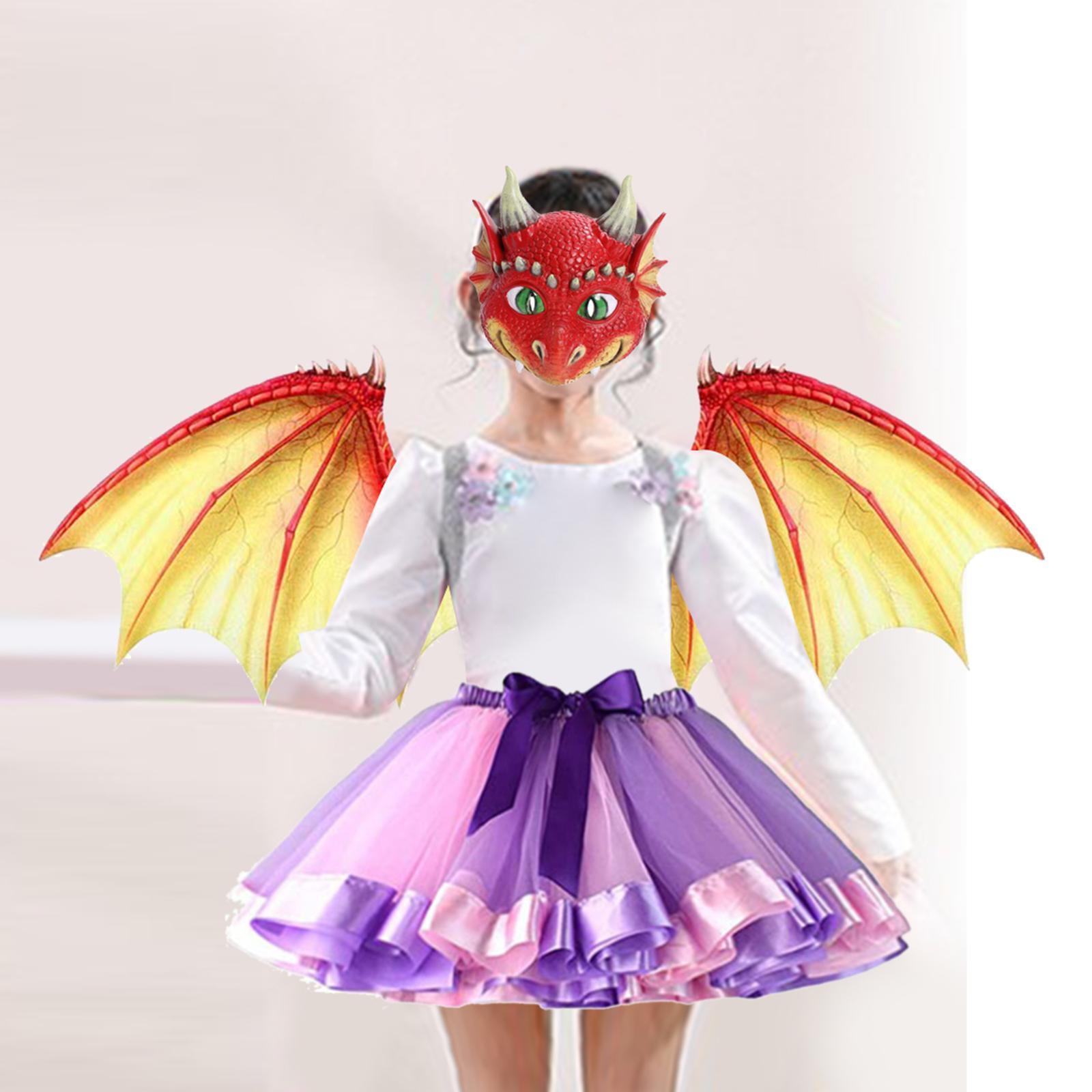 Dinosaur   Kids Dragon Costume Halloween 3D Dragon Wing Dress up Props for Performance Fancy Dress Holiday Boys