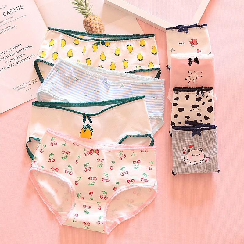 Quần Lót Nữ Cotton Kháng Khuẩn Thời Trang Hàn Quốc  Hàng Loại Đẹp.