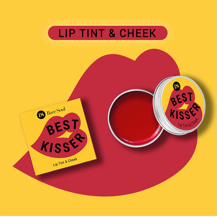 Son dưỡng môi có màu BareSoul Best Kisser Lip Tint &amp; Cheek hộp 10g