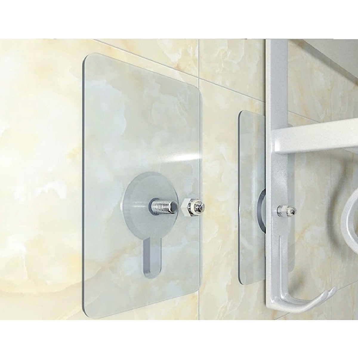 Combo 30 Miếng dán Ốc Vít OV03 cường lực giúp gắn giá kệ không cần khoan tường dài 14mm, đường kính 4mm
