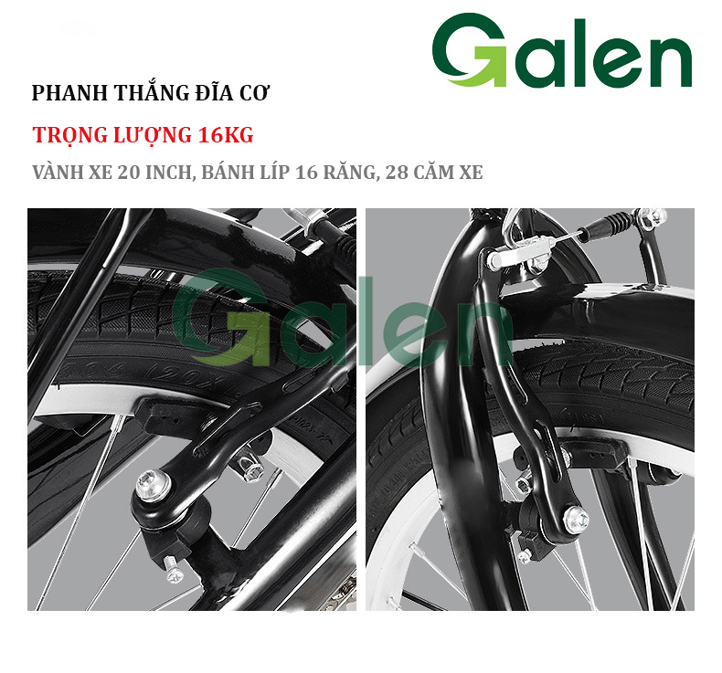 Xe Đạp Thể Thao Địa Hình Gấp Gọn Galen G008