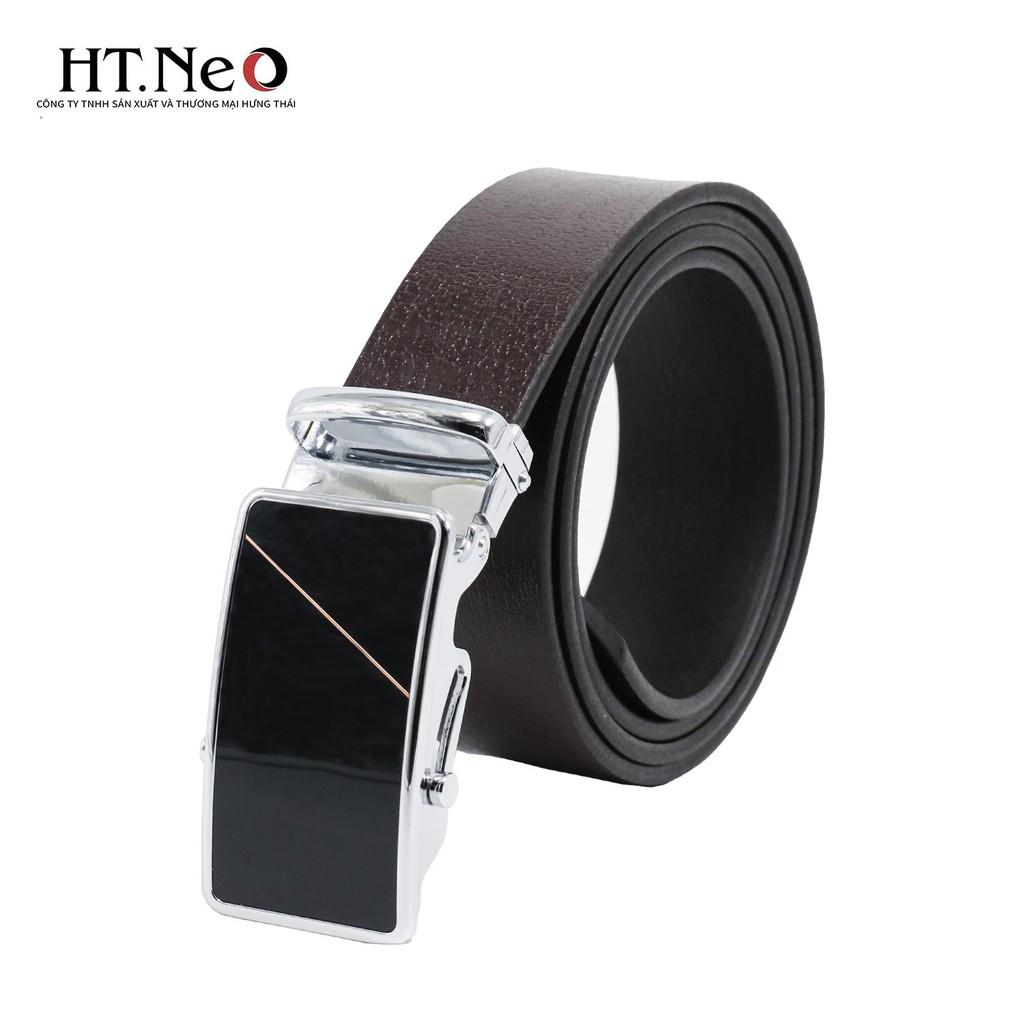 Dây lưng nam - dây lưng da HT.NEO da trâu nguyên miếng, mặt khóa cực sang trọng, chống xước, chống hoen gỉ