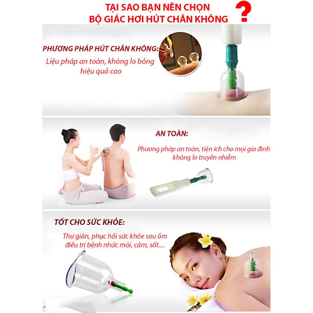 Giác hơi, Bộ giác hơi, Bộ giác hơi không dùng lửa(24 phụ kiện) loại tốt