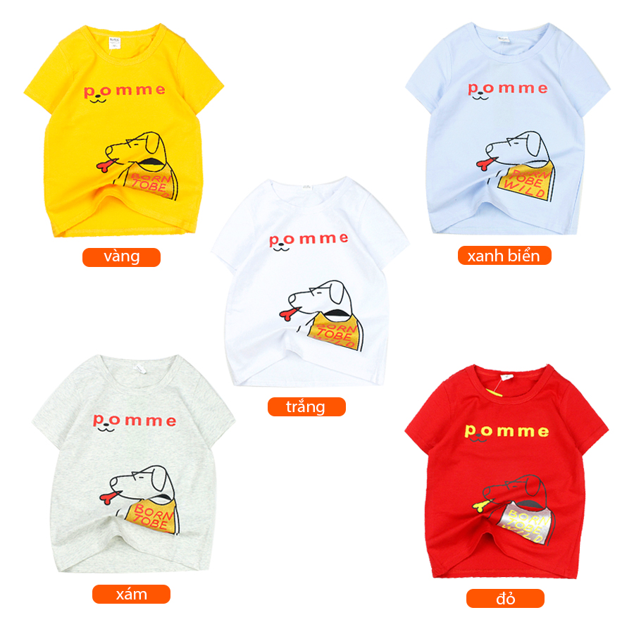 Áo thun 12 đến 20 kg tay ngắn cartoon Quảng Châu cho bé trai 469-473