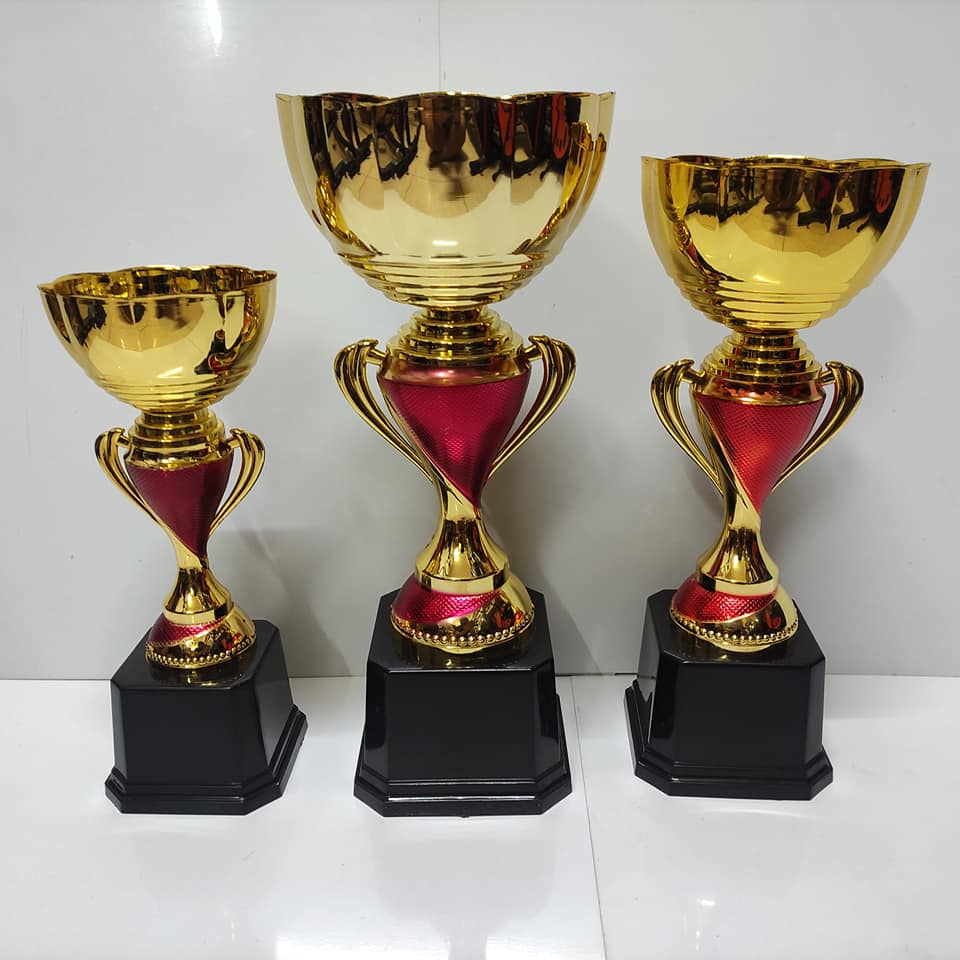 Cup thể thao 5797 kim loại cao cấp mạ màu bạc bóng thẩm mỹ phù hợp với mọi giải đấu