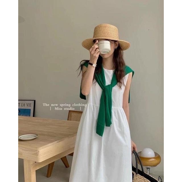 VÁY/ĐẦM THÔ BABYDOLL KÈM KHĂN style ULZZANG