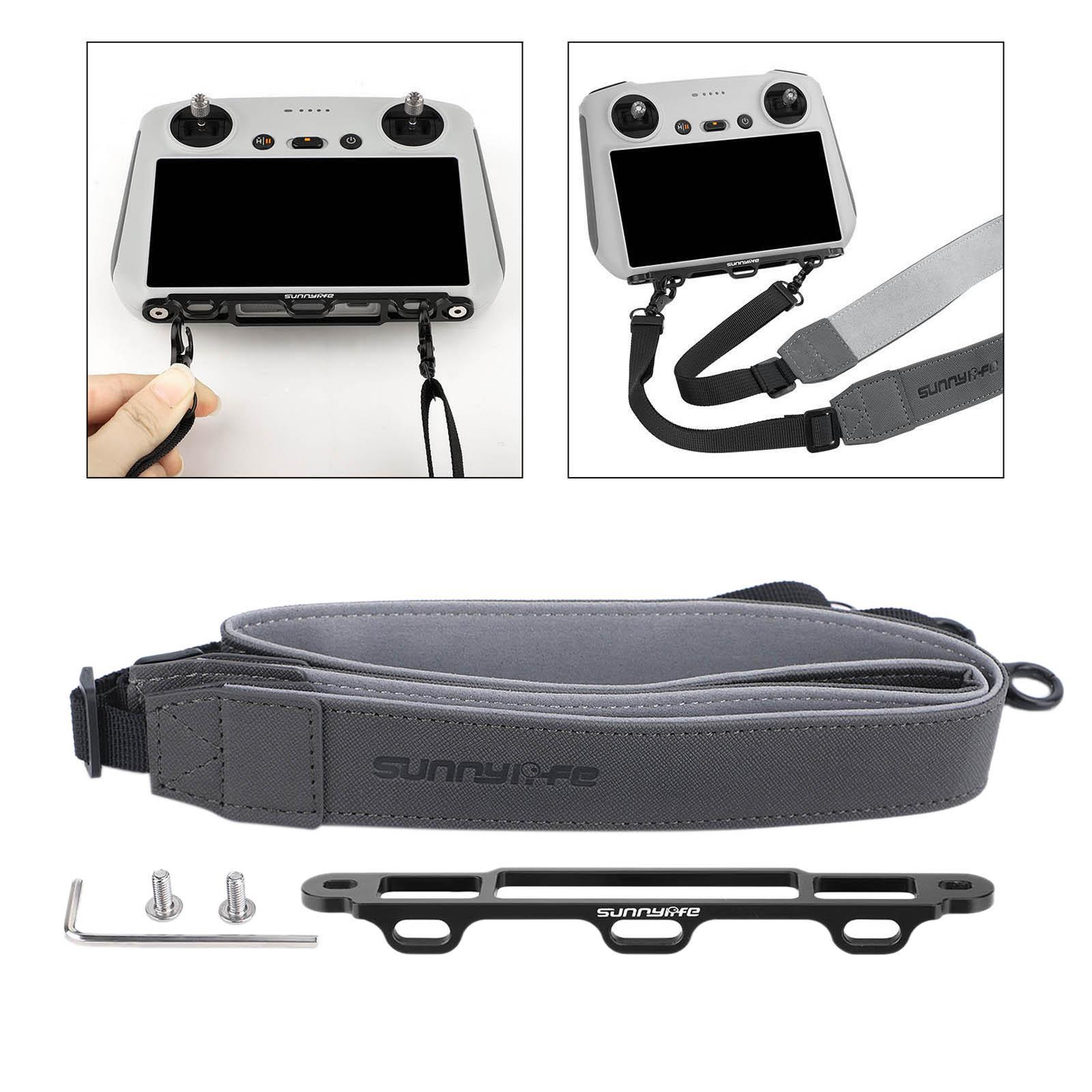 Remote Control Hanging Buckle Rope PU Leather Lanyard Neck Strap for  RC