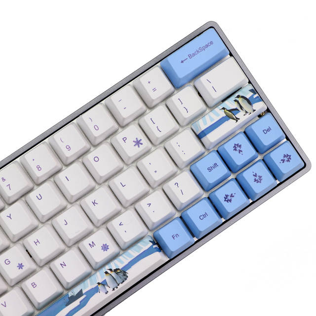 Keycap (mũ phím) PBT dành cho Bàn phím cơ không dây RK61 – Chính hãng Royal Kludge. 61 phím, công nghệ in Dye – sub, bền đẹp. OEM Profile.