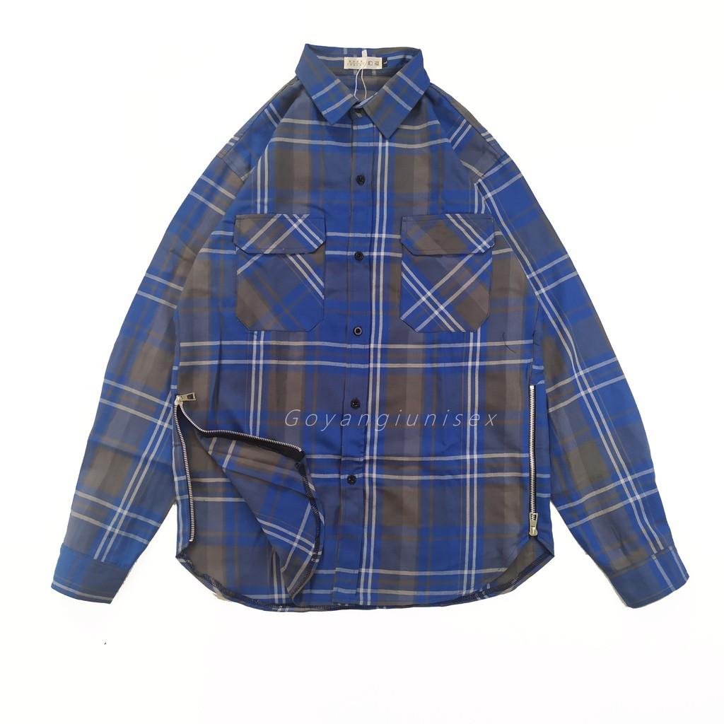 Áo Flannel zip sườn 3 màu mới cực chất