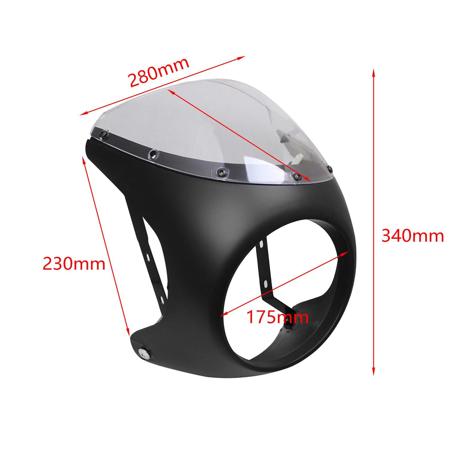 Headlight Fairing Screen Motorcycle Windshield for Motorbike