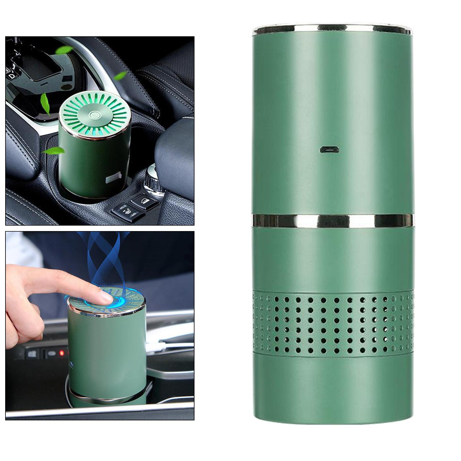 Mini Air Purifier for Home, USB Plug in Portable Desktop Air Cleaner with Night Light, Low Noise Small Air Purifier