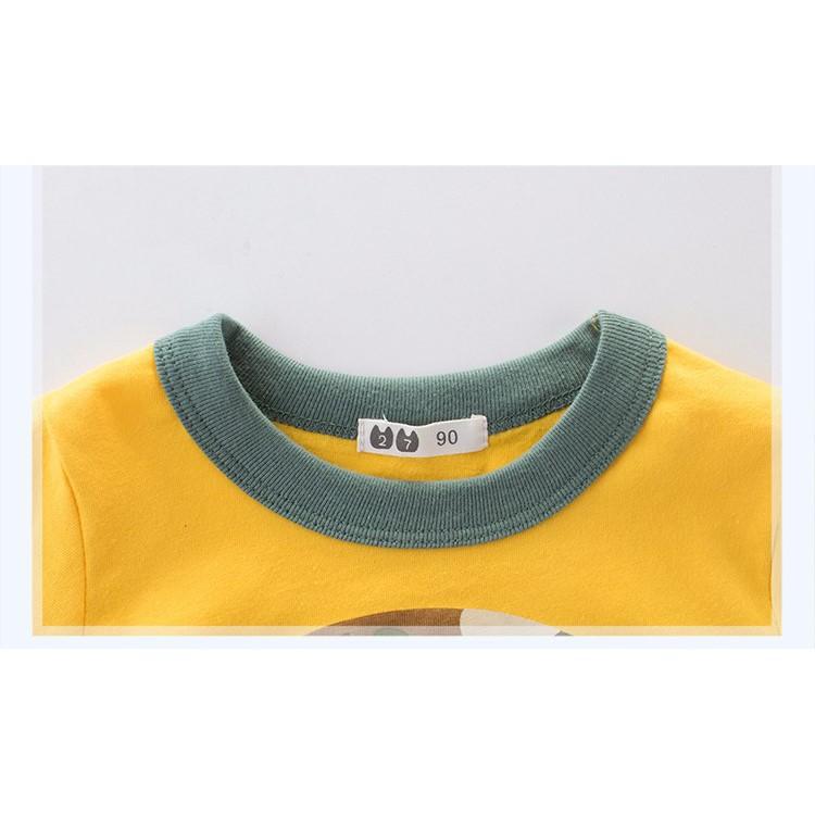 Áo thun bé trai 27KIDS in đắp hình khủng long ngộ nghĩnh - Hàng xuất khẩu Âu Mỹ