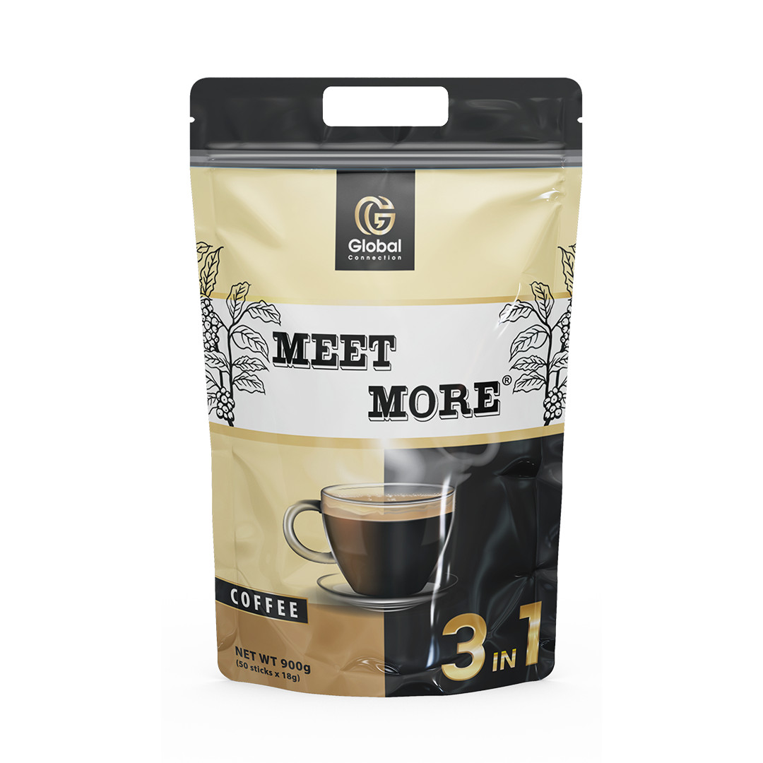 Bịch cà phê hòa tan 3 in 1 Meet More (50 gói x 18 g)