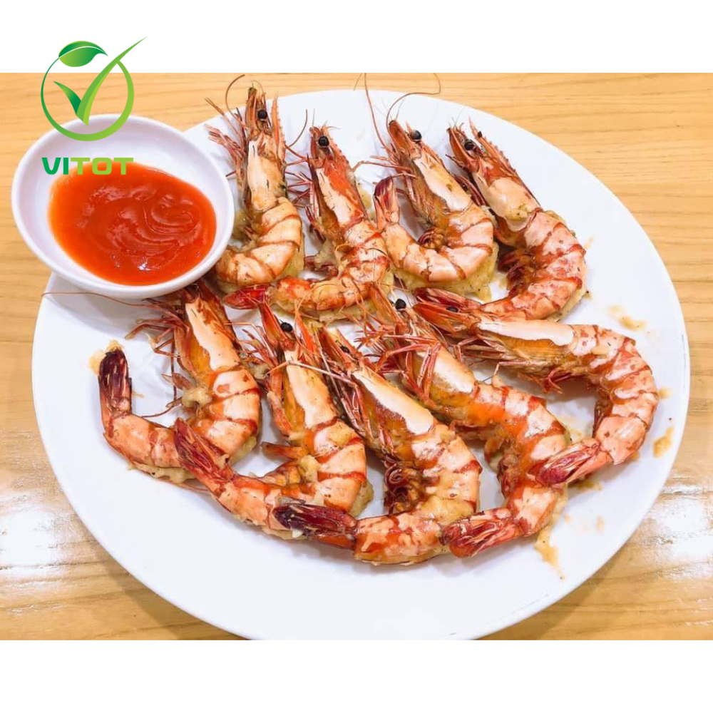 - Tôm Sú Tự Nhiên Vitot Size 28-30 Con, Tôm Tươi Sống, Chắc Ngọt Thịt Trọng Lượng 500gr
