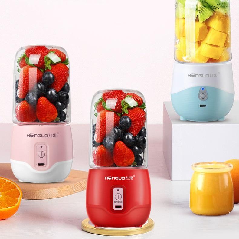 Máy xay sinh tố cầm tay mini sạc pin, Máy say sinh tố cầm tay đa năng mini 300ml