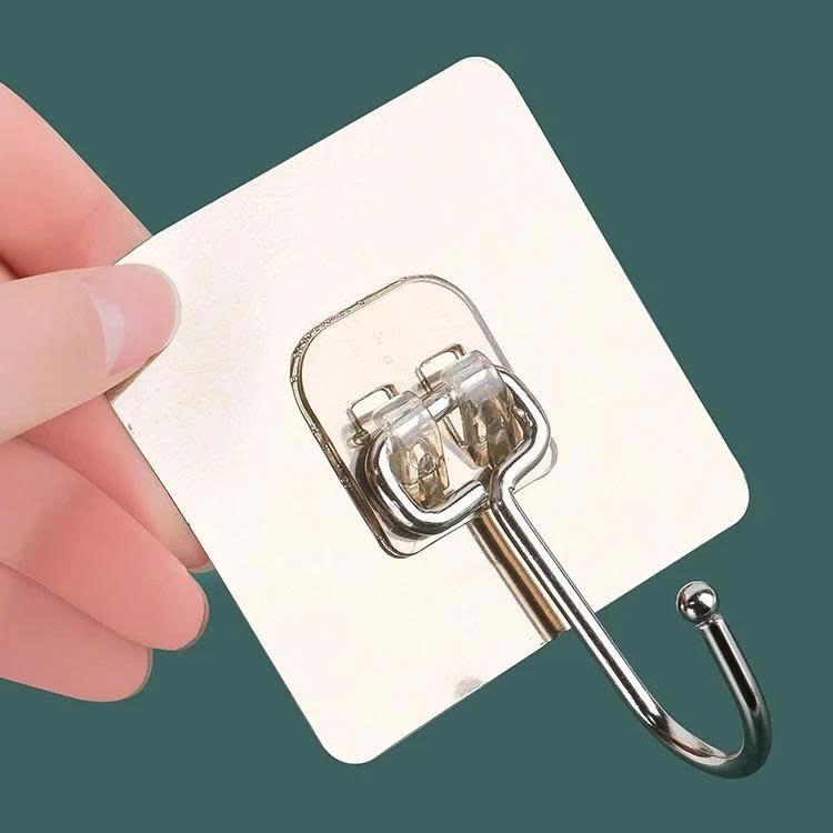 Set 10 Móc dán tường màu vàng và mầu đen siêu dính và 10 Móc Treo Vật Dụng Dán Tường