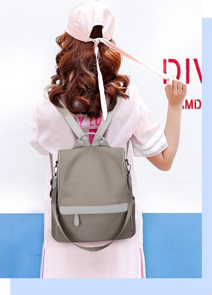 Balo thời trang nữ vải dù chống thấm nước kèm quai đeo TK0029