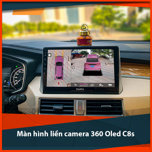  Màn Hình Android OLED C8S 9" 10" Liền Camera 360 Độ Toàn Cảnh Cho Xe Ô Tô - Màn Hình Ô Tô Ram 3G, Rom 32G, Chip8x