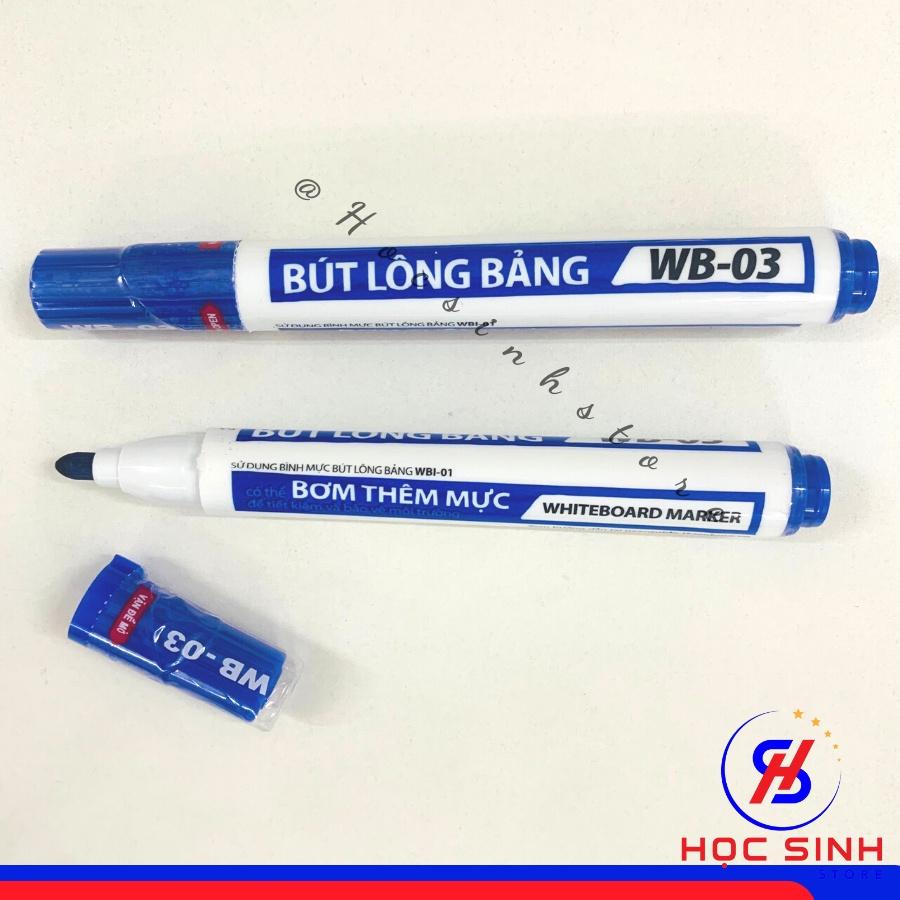 Bút Lông Bảng Thiên Long WB-03 Có Thể Bơm Mực, Mực Bôi Được