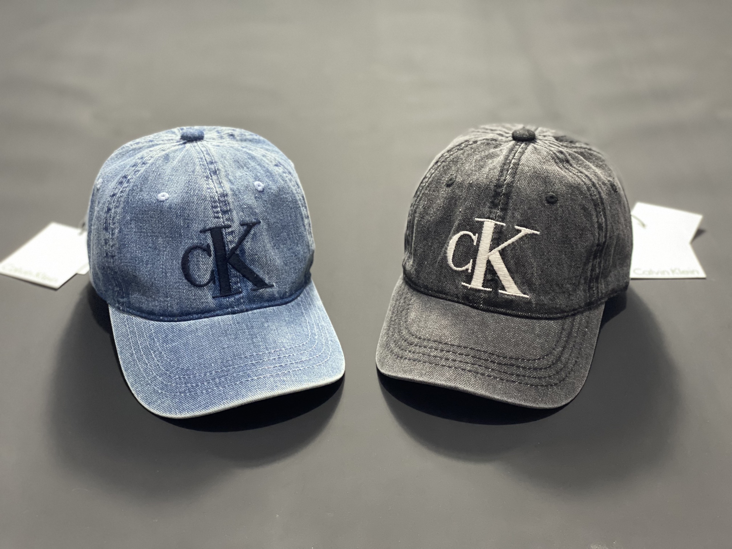 Combo 2 nón kết, mũ lưỡi trai CK phối vải jeans form chuẩn siêu đẹp (Ảnh thật)