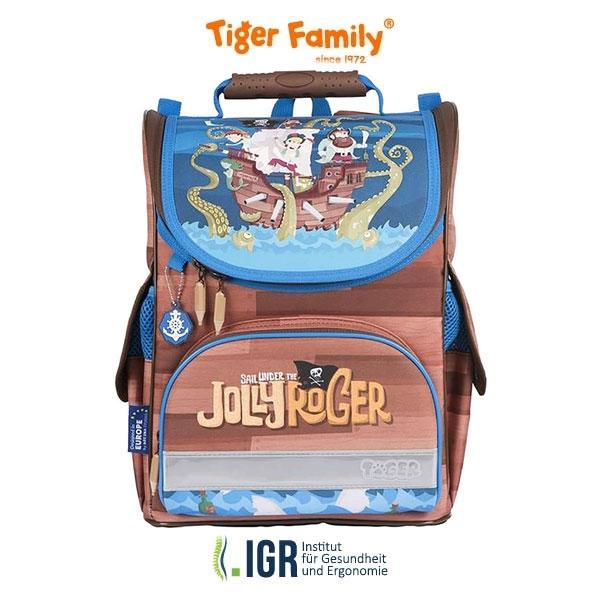 Ba Lô Học Sinh Bé Trai Chống Gù Siêu Nhẹ Tiger Nature Quest Schoolbag - Jolly Roger - TGNQ-034A