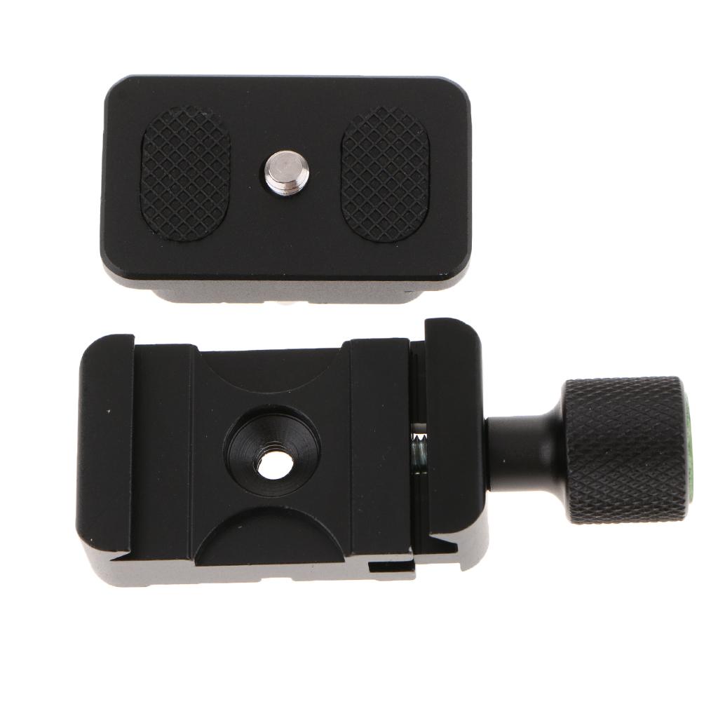 K30 Clamp+1/4'' Mount Quick Release Plate 30mm For Benro Arca Swiss Tripod - Black