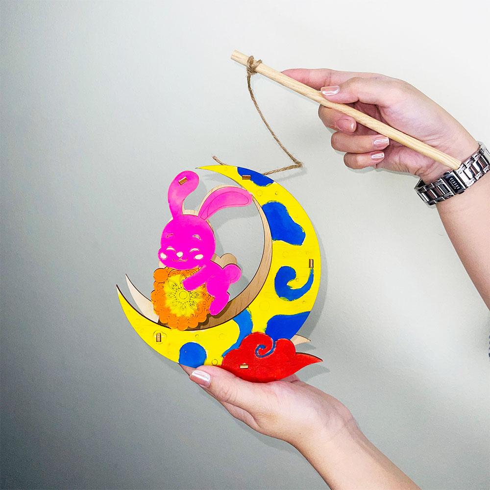 Lồng Đèn Sáng Tạo - Thỏ Con Bên Trăng - Giftbrand GB08
