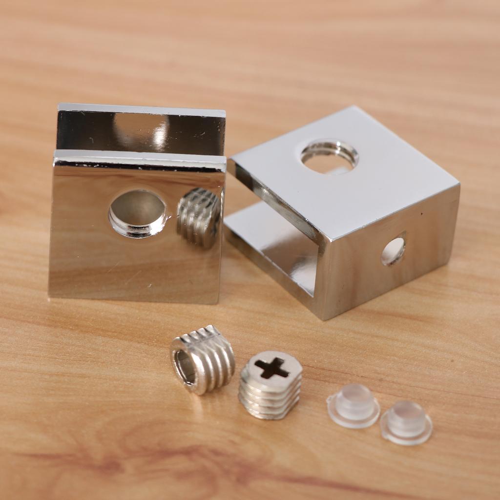 5x2 pack Zinc Alloy Fixed Glass Clamp Adjustable Glass Brackets A-8-10mm