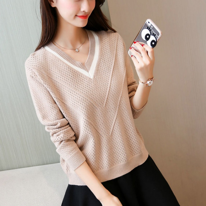 Áo Len Nhung Cổ V Thanh Lịch - 85190