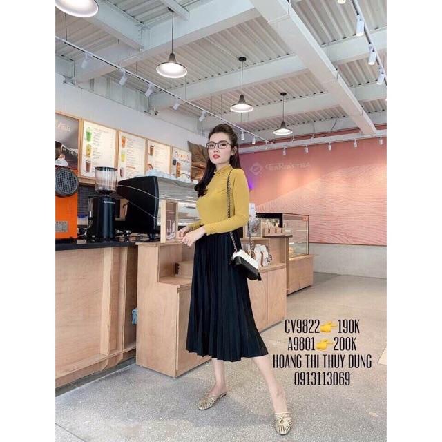 G36. 1913/808. CHÂN VÁY XẾP LY XÒE DÀI