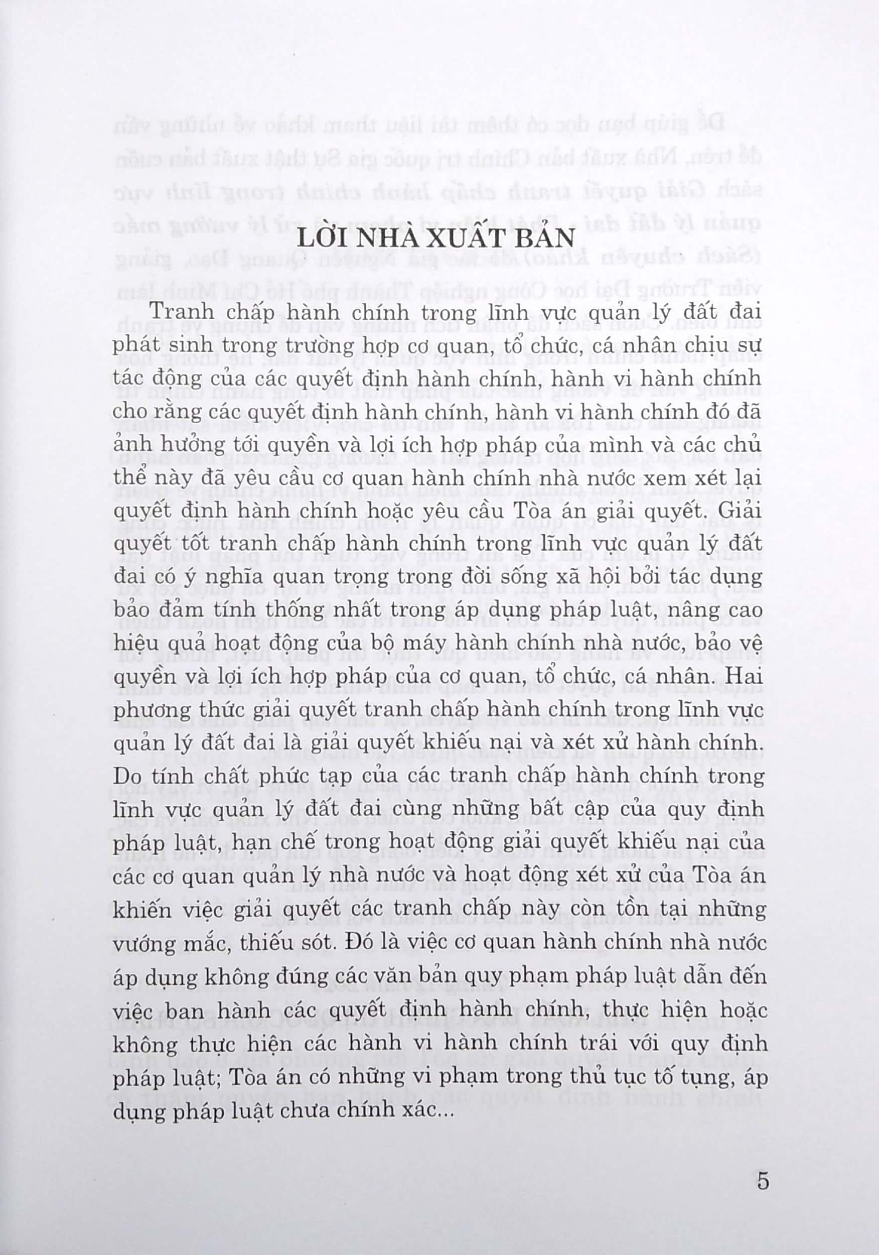 Giải Quyết Tranh Chấp Hành Chính Trong Lĩnh Vực Quản Lý Đất Đai - Phát Hiện Vi Phạm Và Xử Lý Vướng Mắc