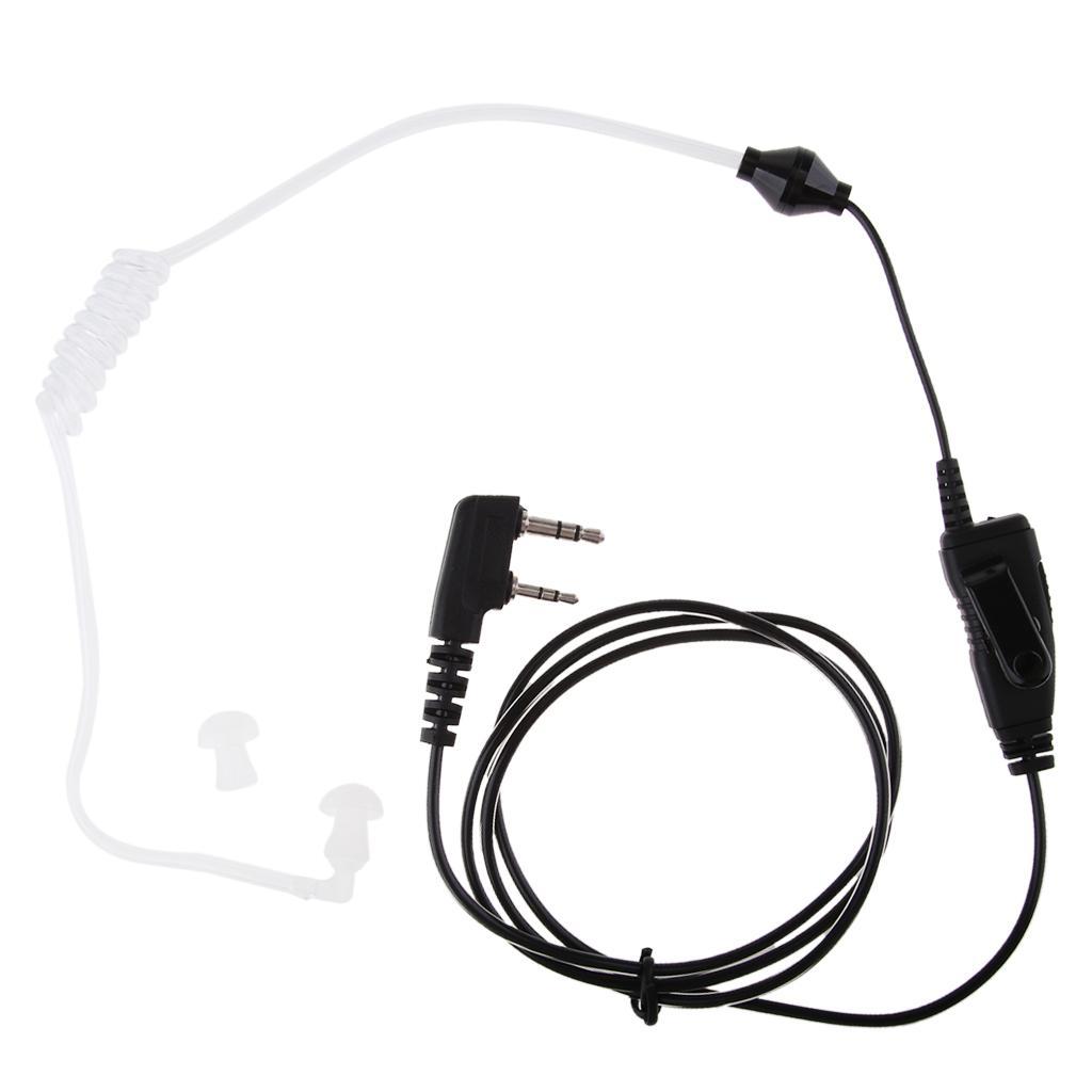 2  Earbud  Air Acoustic Tube Earpiece Headphone