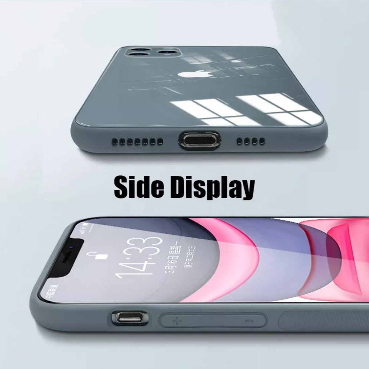 Ốp lưng kính màu viền dẻo dành cho Iphone 12/ 12 Pro/ 12 Pro Max
