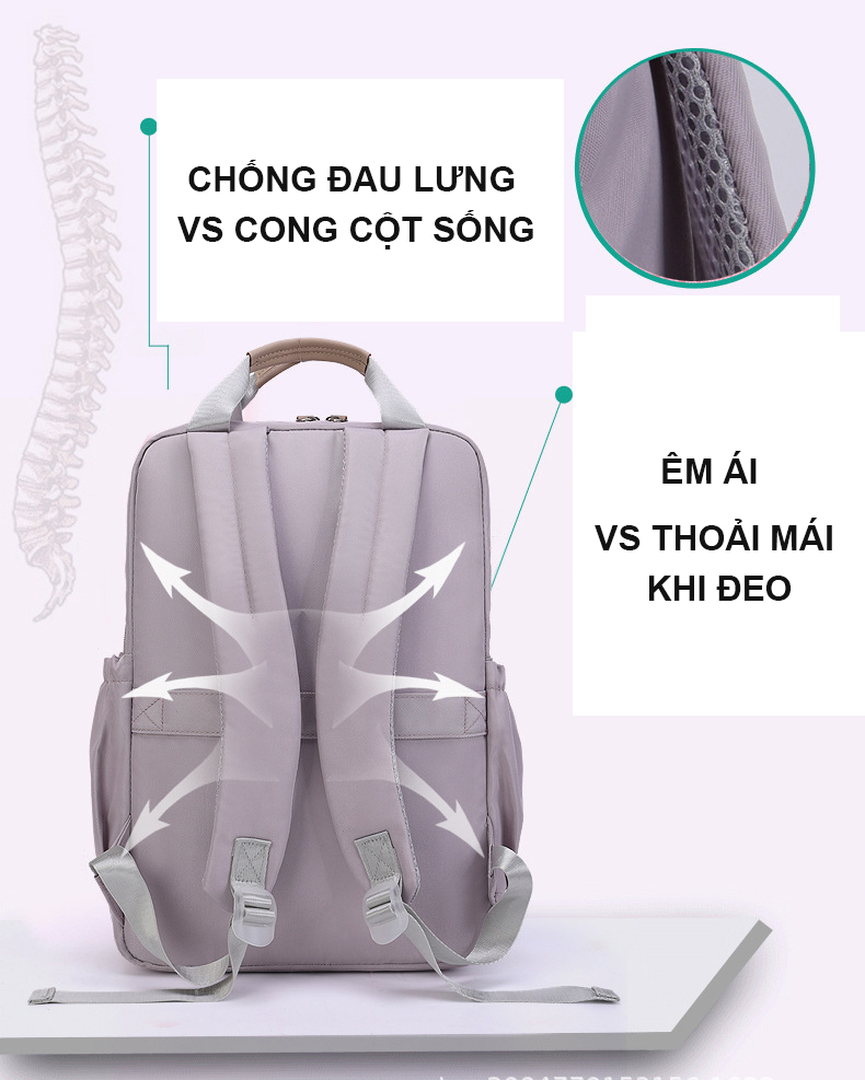 Balo thời trang nam nữ dùng cho đi học, đi làm, đi chơi – BEE GEE BLTT9051A