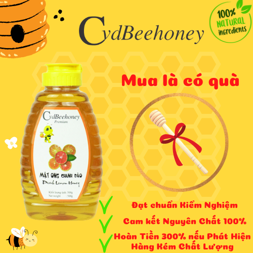 Mật ong chanh đào CvdBeehoney 500g