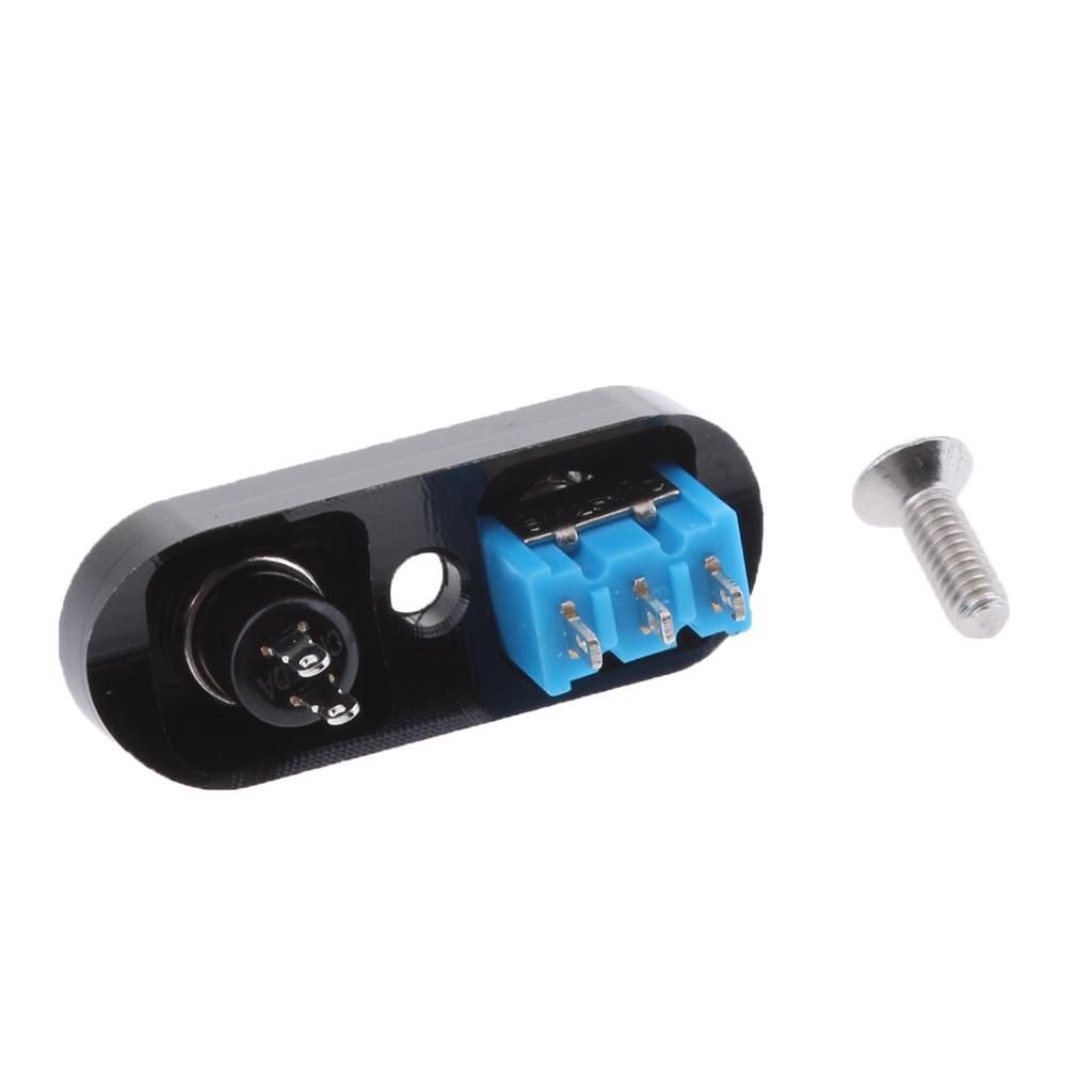 Mini Aluminum Black Motorcycle Handlebar Stop Start Dual Switch Button 12V