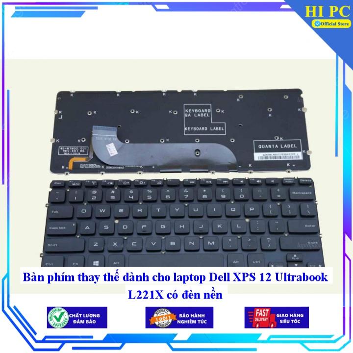 Bàn phím thay thế dành cho laptop Dell XPS 12 Ultrabook L221X có đèn nền - Hàng Nhập Khẩu