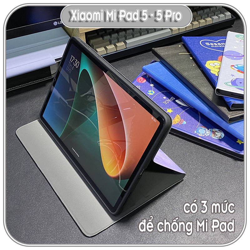 Bao da cho Xiaomi Mi Pad 5 - 5 Pro hình màu xanh dương