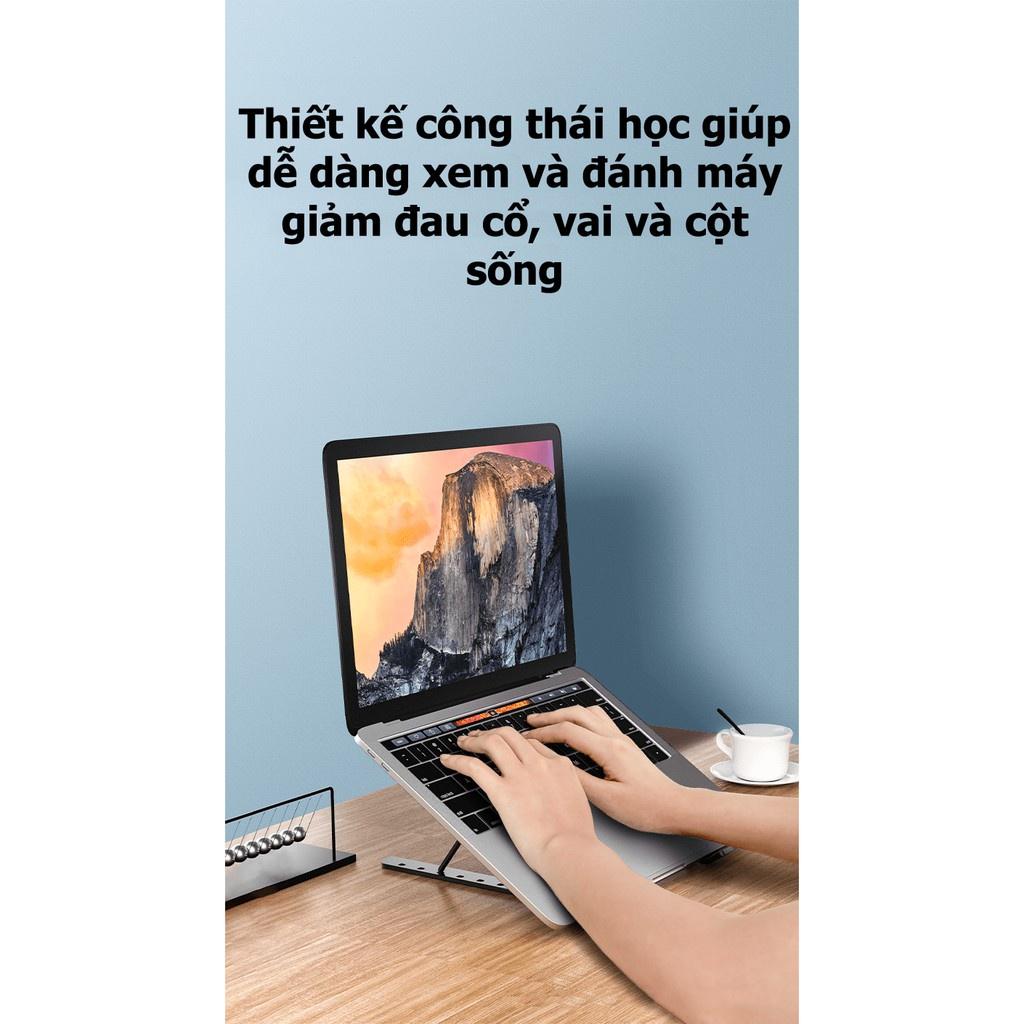 Giá đỡ laptop và máy tính bảng bằng hợp kim nhôm có quạt tản nhiệt tiện dụng