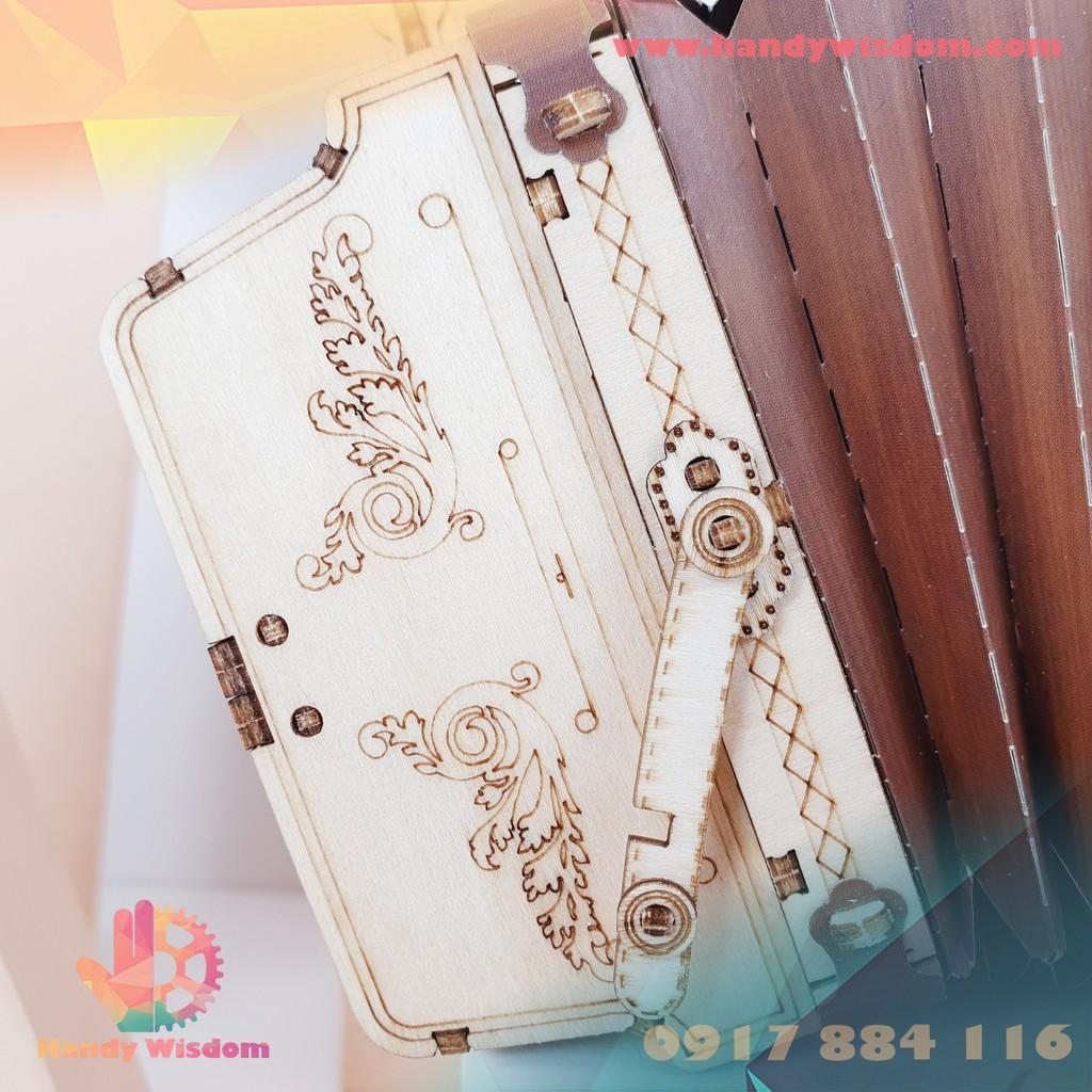 Mô hình lắp ghép gỗ Rolife - Đàn Accordion - Robotime Accordion TG410