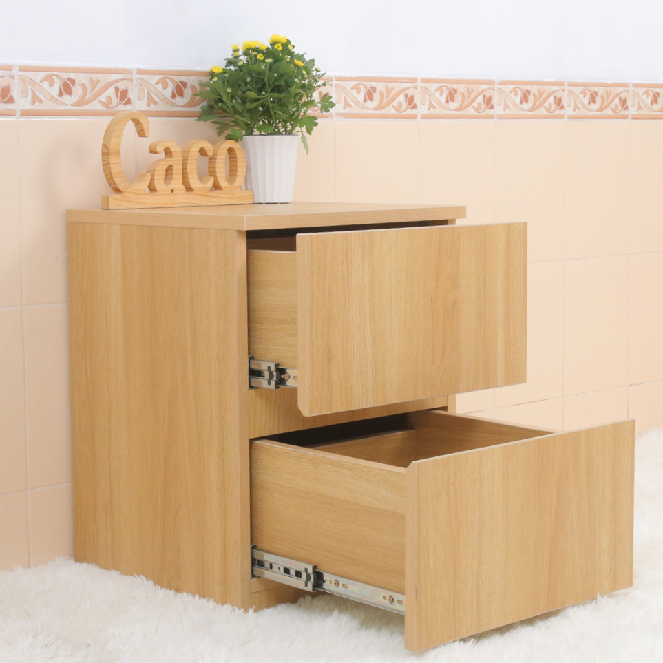 TỦ ĐẦU GIƯỜNG GỖ MDF MELAMINE MÀU VÀNG VÂN GỖ CAO CẤP