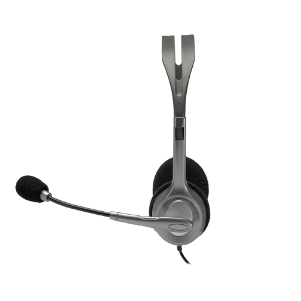 Tai nghe Logitech H111 - 1 jack 3.5mm, Mic khử giảm tiếng ồn, âm thanh nổi - Hàng Chính Hãng - Bảo hành 24 tháng