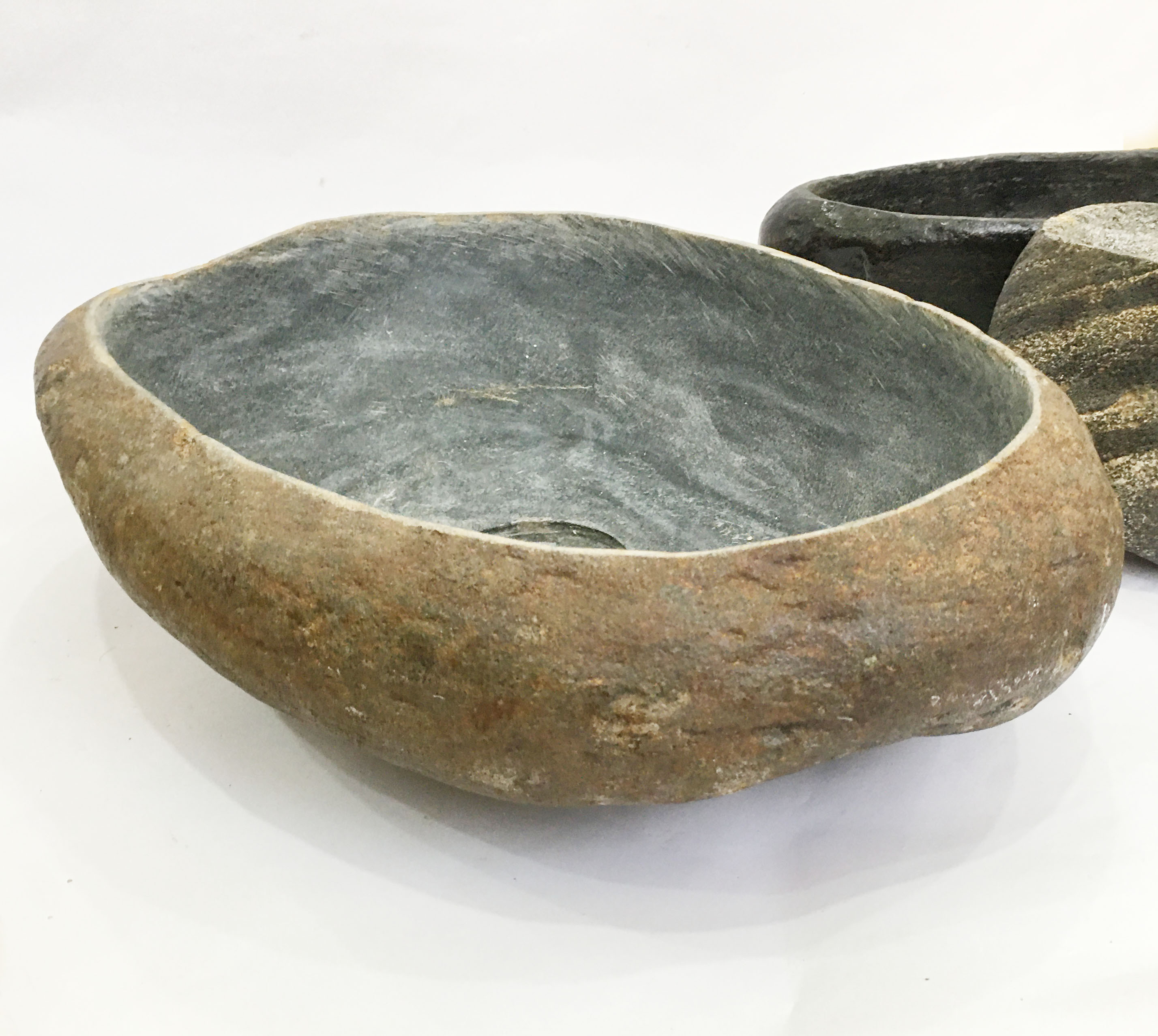 Chậu đá cuội trồng cây, nuôi cá, tiểu cảnh, bonsai, trồng sen - Lavabo chậu đá cuội tự nhiên