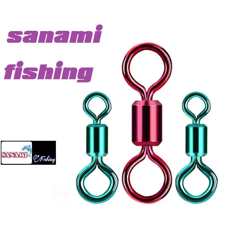 Khóa Link Hình Số 8 Vỉ 15 Chiếc  Sanami Fshing Store -Ma Ní Buộc Trục Câu Đài Câu Đơn Chống Xoắn Cao Cấp PK-2