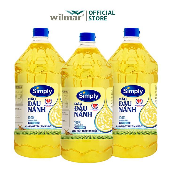 [Combo 3 chai] Dầu Đậu Nành Simply 2L